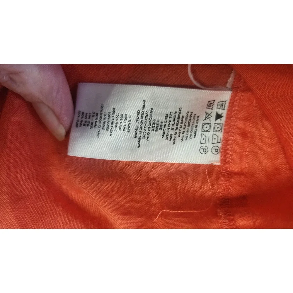 Michael Kors Button Down Shirt Womens XL Coral Excellent